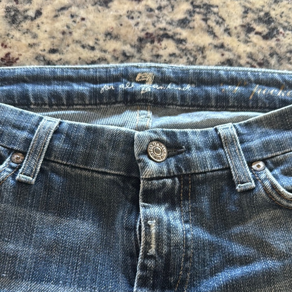 7 For All Man Kind “A” pocket jeans